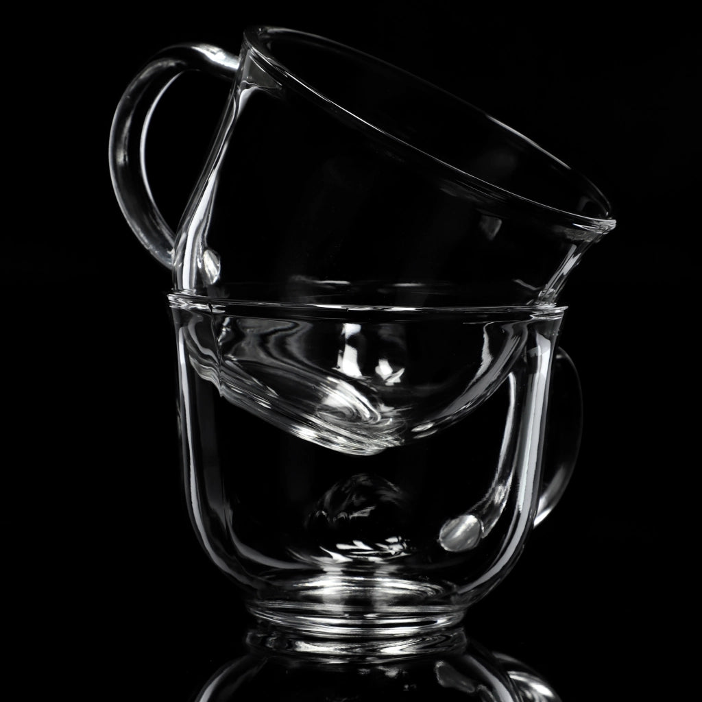 Bicchiere grande KADAX da 480 ml con manico per caffè, tè, bevande invernali e latte macchiato.