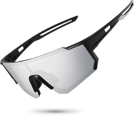 Sole Sport Polarizzata - Anti UV e Comoda - Ciclismo - Pesca - Motociclismo - Mountain Bike - Nero