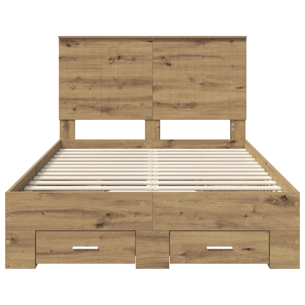 Struttura del letto Rovere artigianale 120 x 190 cm 3411340