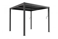 Pergola Bioclimatica 4x4 m in Alluminio Grigio scuro