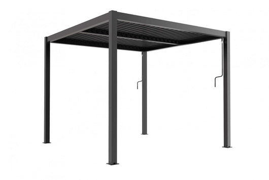 Pergola Bioclimatica 4x4 m in Alluminio Grigio scuro