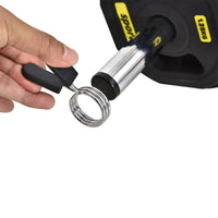 Bilanciere con Dischi 1,25Kg 2,5Kg 5Kg Peso Regolabile  Nero