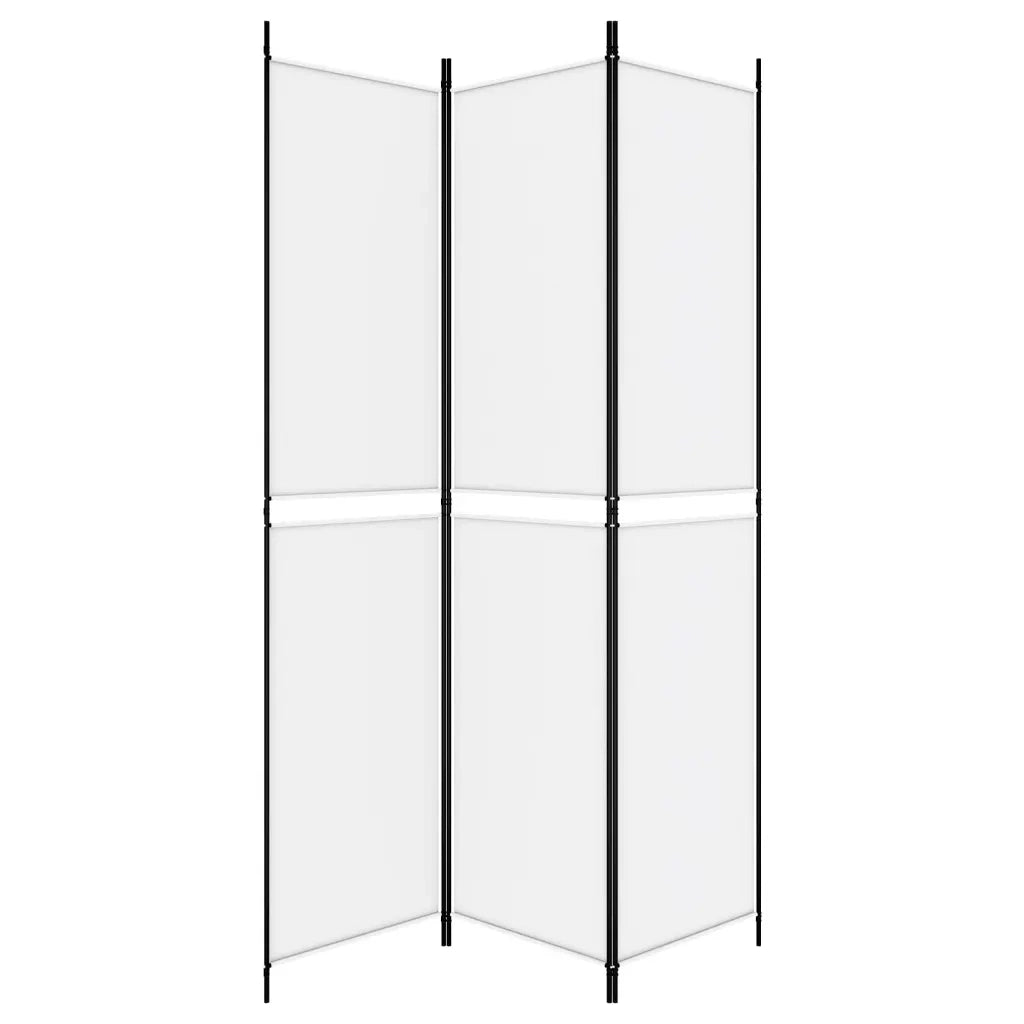 Divisorio a 3 Pannelli bianco 150x220 cm in Tessuto 350242