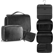Toilette in PU-leer per uomo e donna, toilette appeso, toilette 3 in 1 rimovibile, grande borsa impermeabile, dimensioni 29,5 x 22 x 10 cm