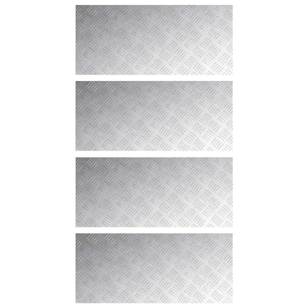 Gradini per Scale 4 pcs Argento 90 x 40 cm Alluminio 4104338