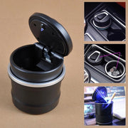 Trade Shop - Posacenere Auto Luce Led Portacenere Furgone Barattolo Ufficio Casa Portatile -