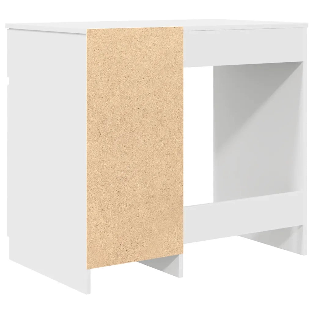 Scrivania Bianca 86x49x76 cm in Legno Multistrato