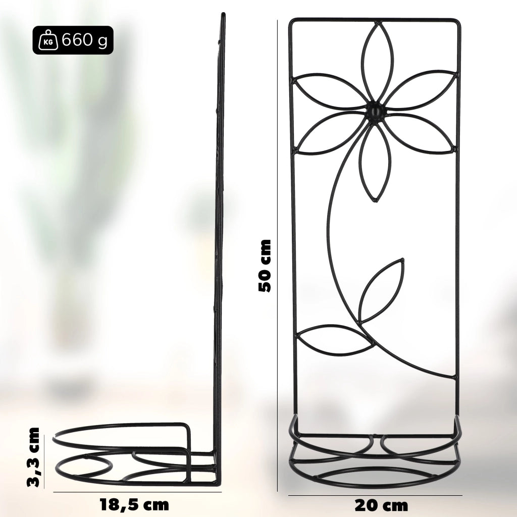Supporto da parete in metallo KADAX per fiori, piante e vasi.