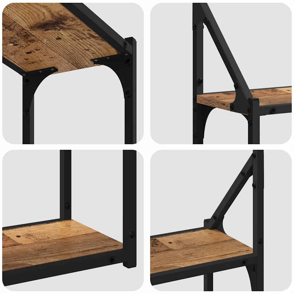 Scaffale da parete | Ripiano a parete | Mensola a parete Legno vecchio 60 x 21 x 51 cm