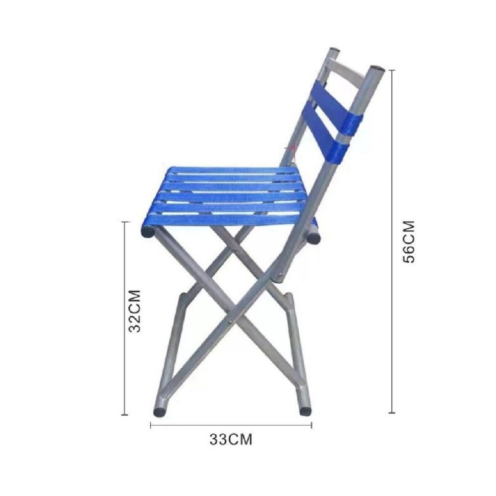 Trade Shop - Sedia Da Campeggio Sgabello Pieghevole Portatile Pesca Spiaggia 32x33x56cm 615160 -