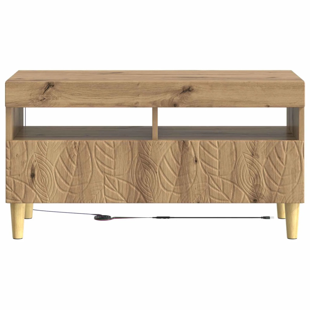 Mobile TV LED Rovere Artigianale Legno ingegnerizzato 897224
