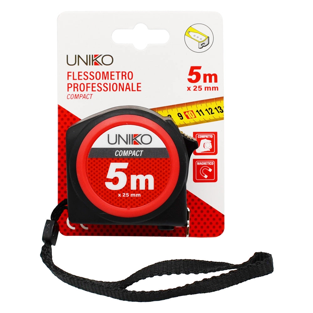 FLESSOMETRO 'COMPACT' mt.5 x 25 mm  - UNIKO
