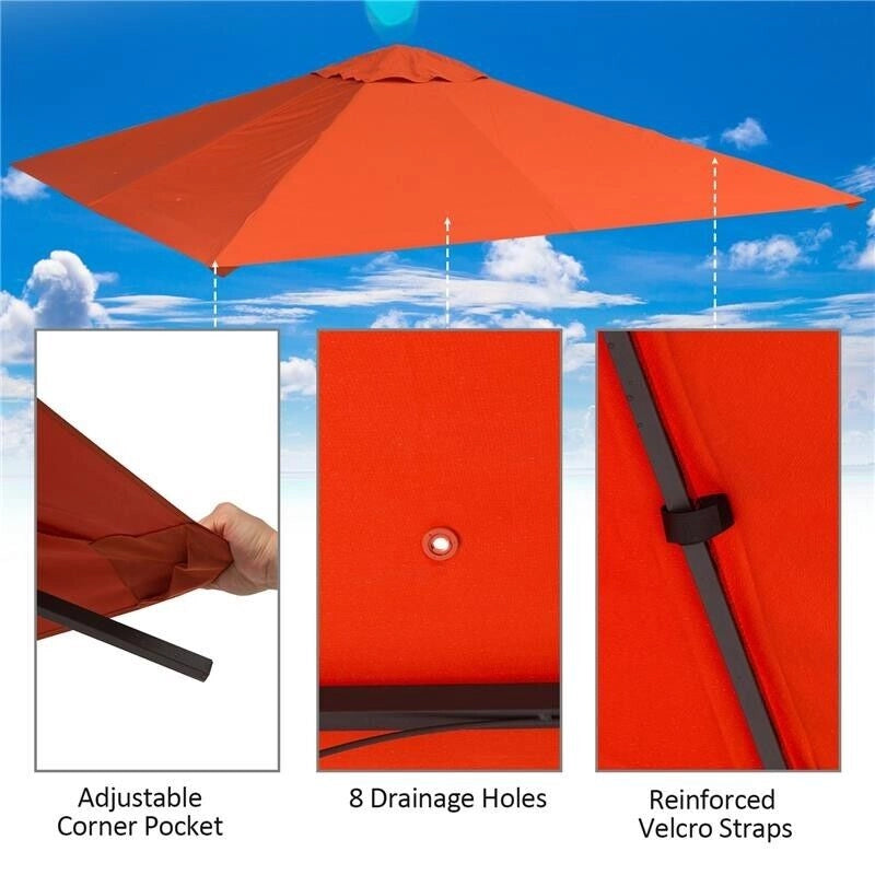 TELO TRASPIRANTE PER GAZEBO 3 X 3 MT IN COLORE ARANCIONE