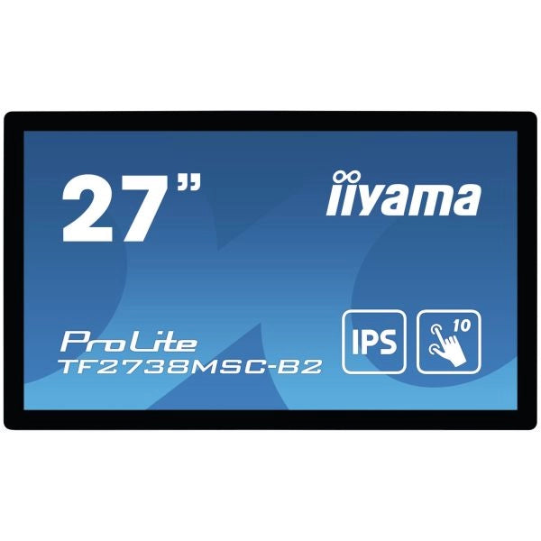 Iiyama prolite tf2738msc-b2 monitor pc 68,6 cm (27") 1920 x 1080 pixel full hd led touch screen multi utente nero