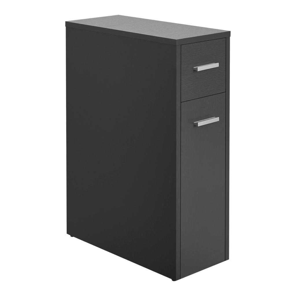 Mobile da Bagno Kauhajoki Salvaspazio con 2 Cassetti 61 x 20 x 45 cm - Grigio Scuro [en.casa]
