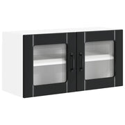 Mobile da cucina moderno e funzionale con pratico spazio contenitivo 80 x 31 x 40 cm realizzato in legno composito nero 02_0053964