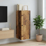 Mobiletto a muro Legno antico 33 x 34,5 x 90 cm 898083