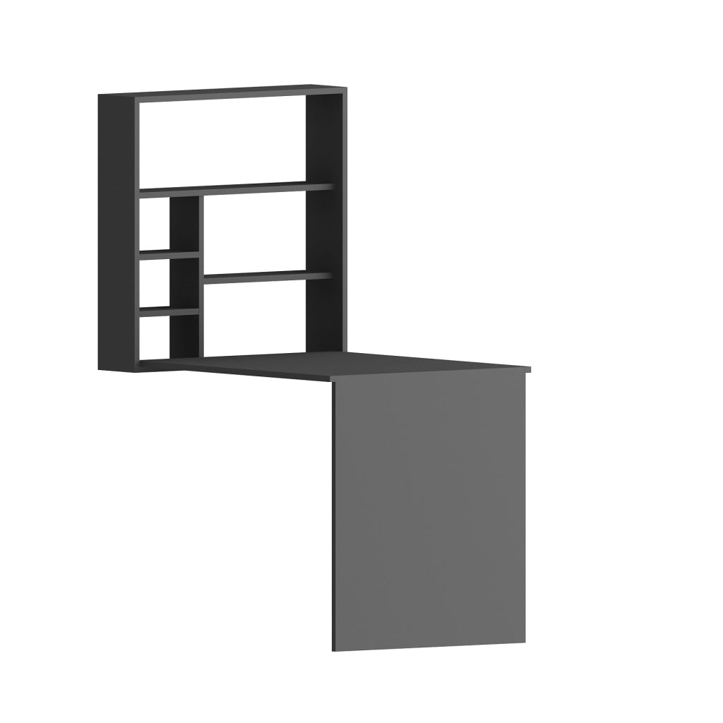 Scrivania in legno "Sedir" - 90 x 59 x 154 cm - Antracite