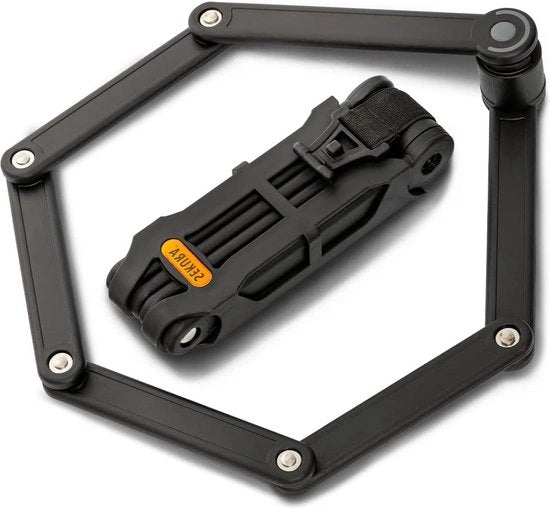 Blocco di Sicurezza per Bicicletta - Protezione contro la Furto - Acciaio Resistente - 85 cm di Lunghezza - Blocco per Motocicletta elettrica e Motocicletta