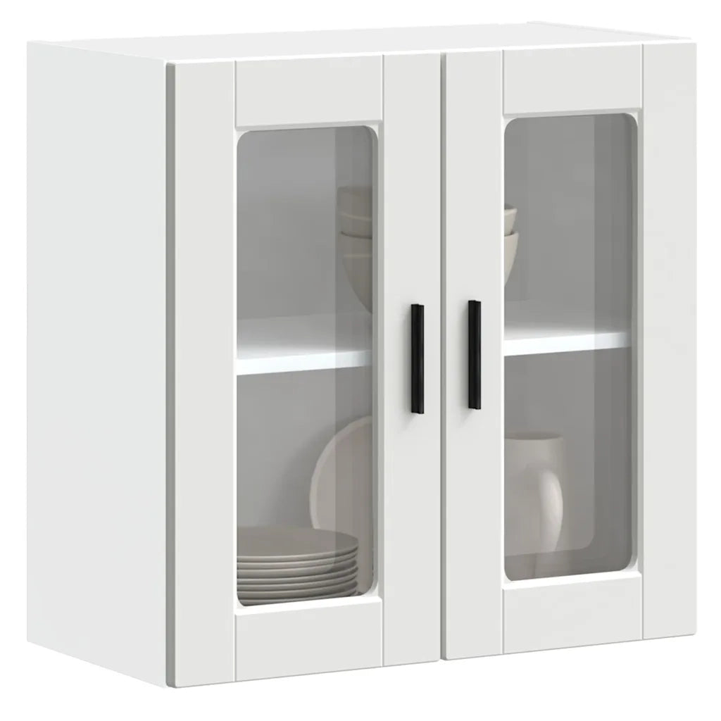 Pensile da Cucina con Porta in Vetro Porto Bianco 854147