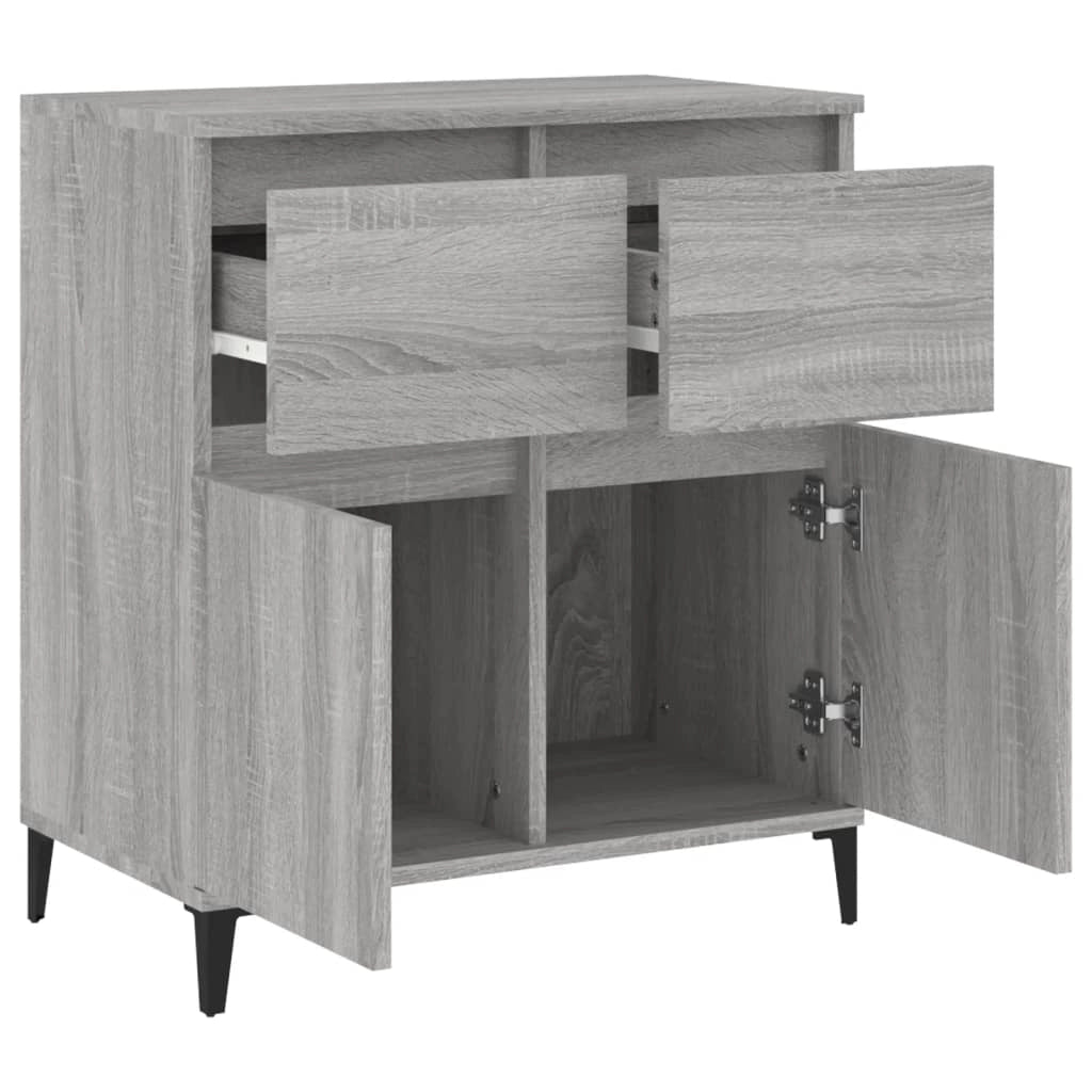 Buffet credenza cassettiera armadio mobile contenitore organizer cucina soggiorno Sonoma 60 x 35 x 70 cm legno ingegnerizzato grigio 02_0036414