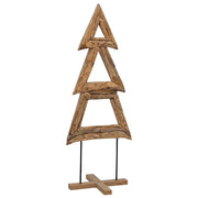 Albero di Natale | Decorazioni natalizie Marrone 90 cm Legno massello di teak