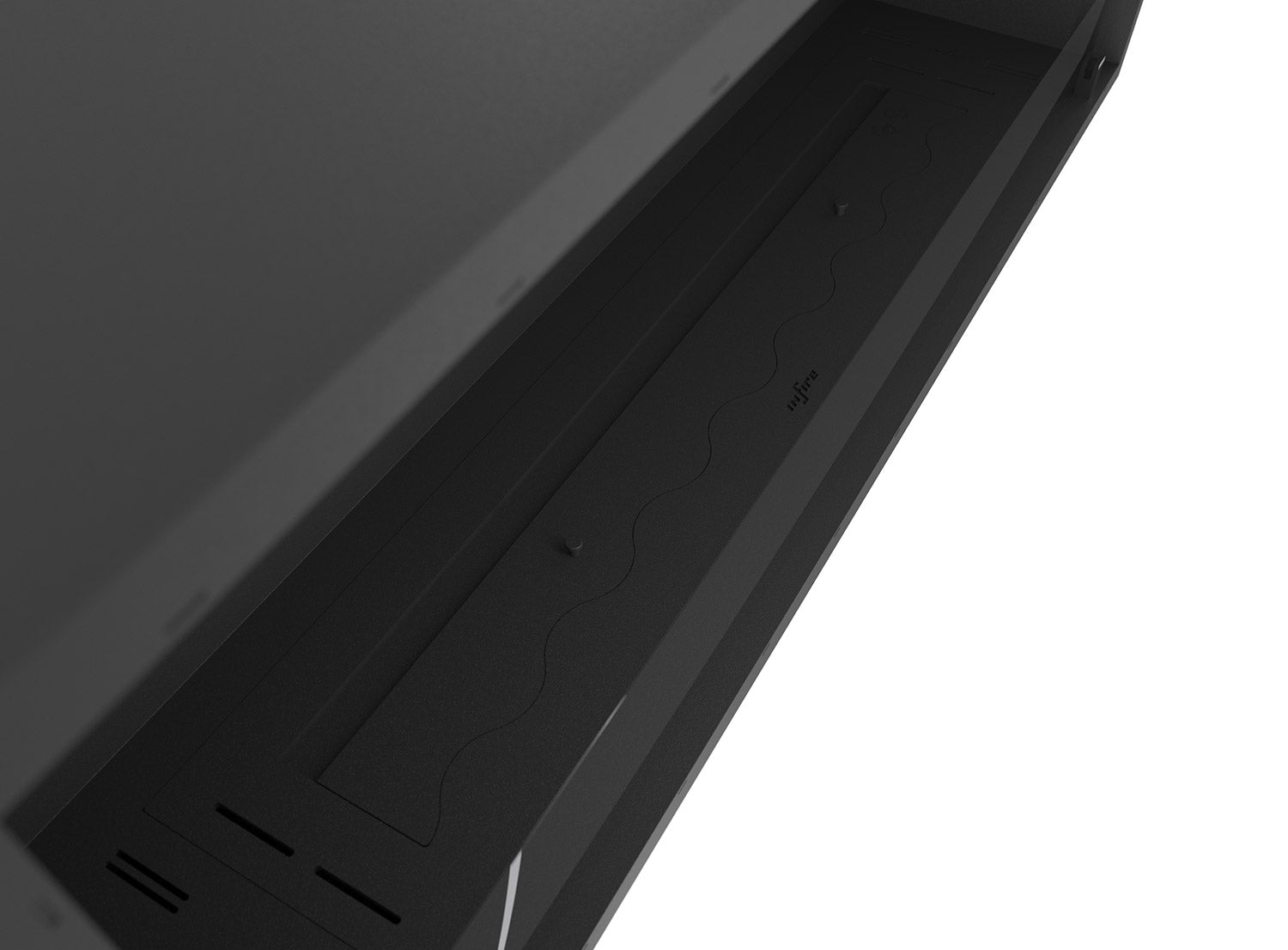 Camino a Bioetanolo da Incasso 124,4x59,4x30 cm Inside 1200 Slim Nero con Vetro