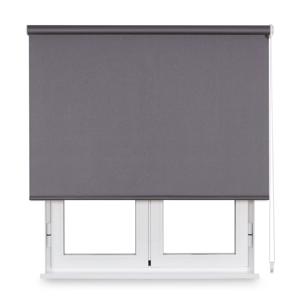 VIEWTEX Tenda a rullo traslucida Metallici Grigio 150 X 190cm - Made in Europe - 5 anni di garanzia