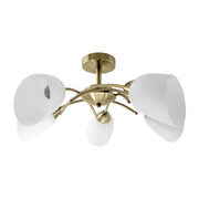 Lampadario a soffitto classico a sospensione Activejet NIKITA Patina 5xE27 per soggiorno