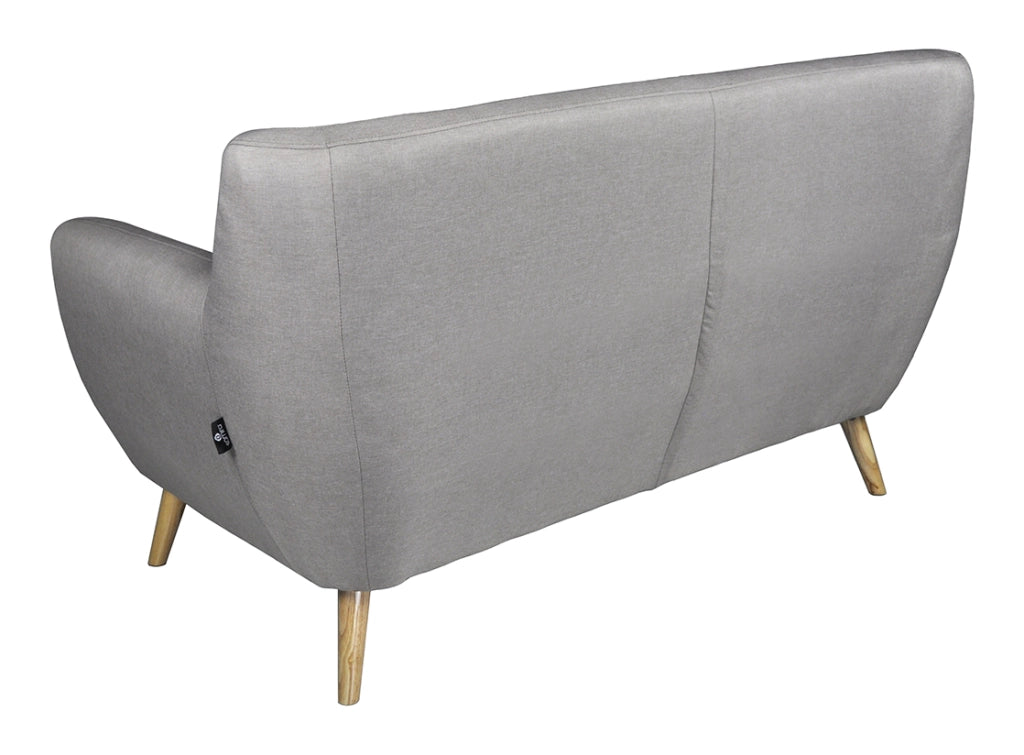 Divano 2 posti in tessuto tortora dallo stile scandinavo - Emily - DI-EM032P