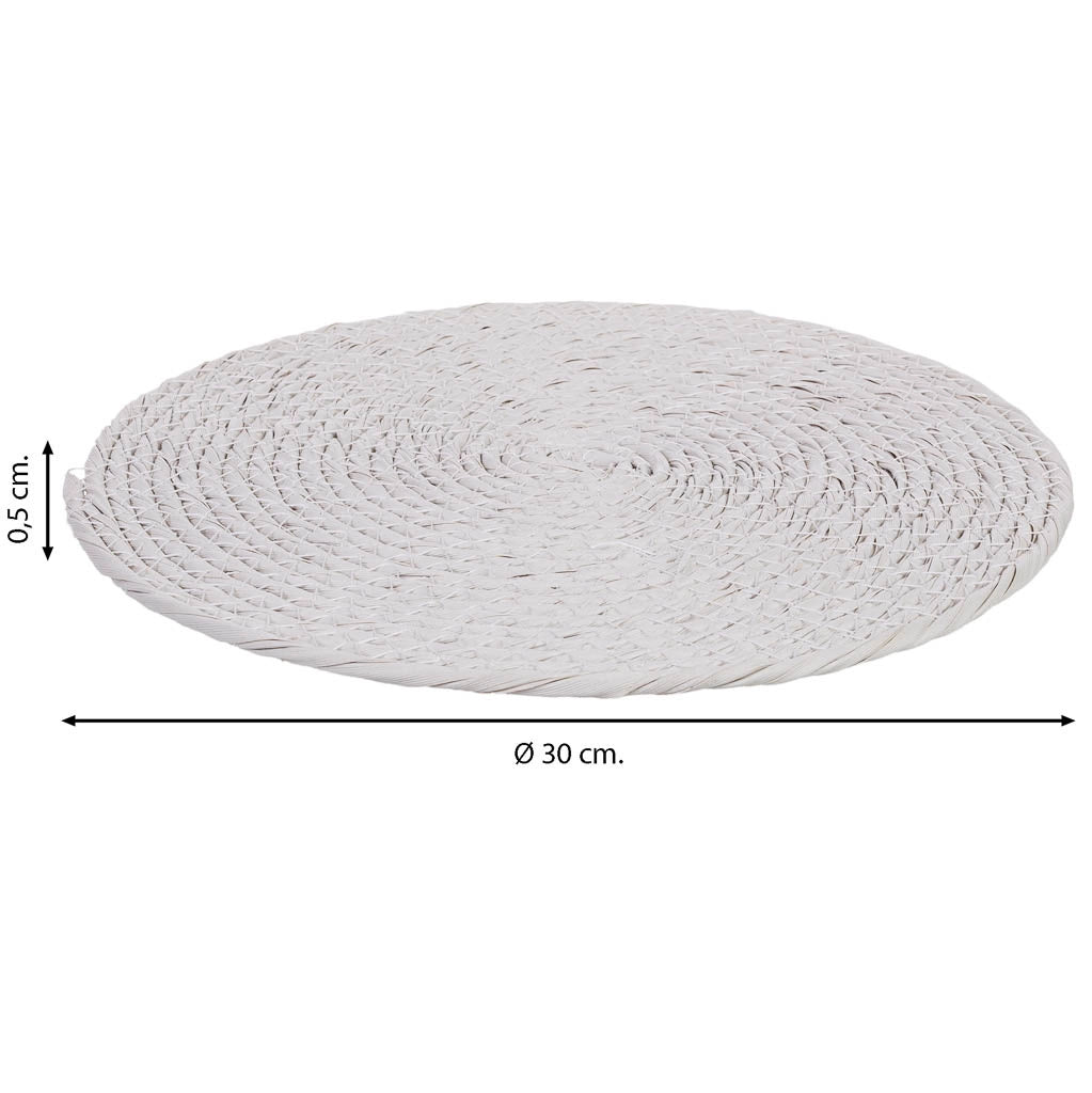 Sottopentola in corda di plastica intonacata D20x0,5h cm