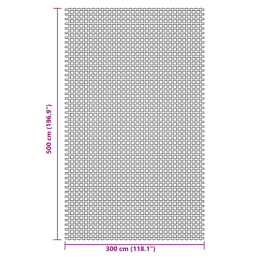 vidaXL Tappeto da Tenda Blu 5x3 m