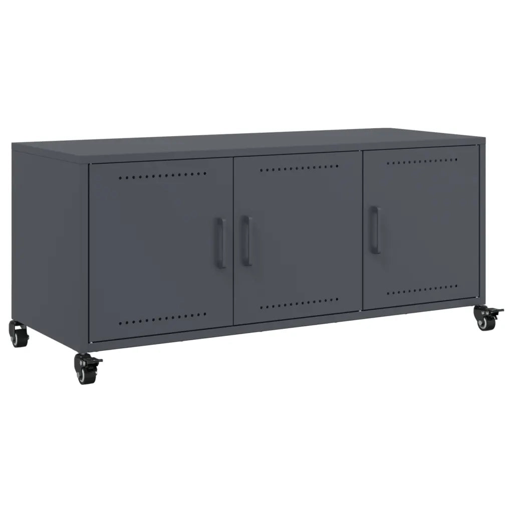 Mobile TV Antracite 100,5x39x43,5 cm Acciaio 846646