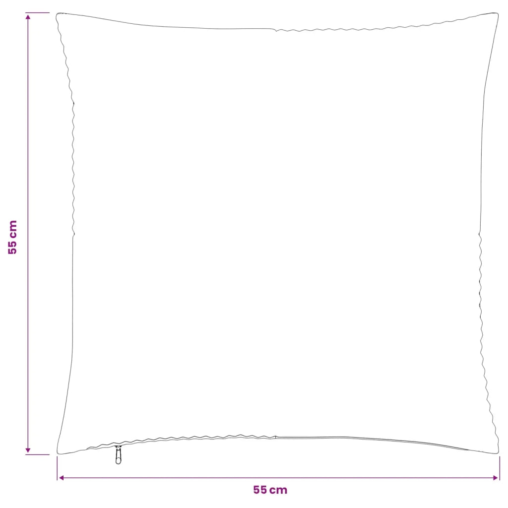Federa 2 pcs ALMELO Grigio Chiaro 55 x 55 cm corduroy 915301