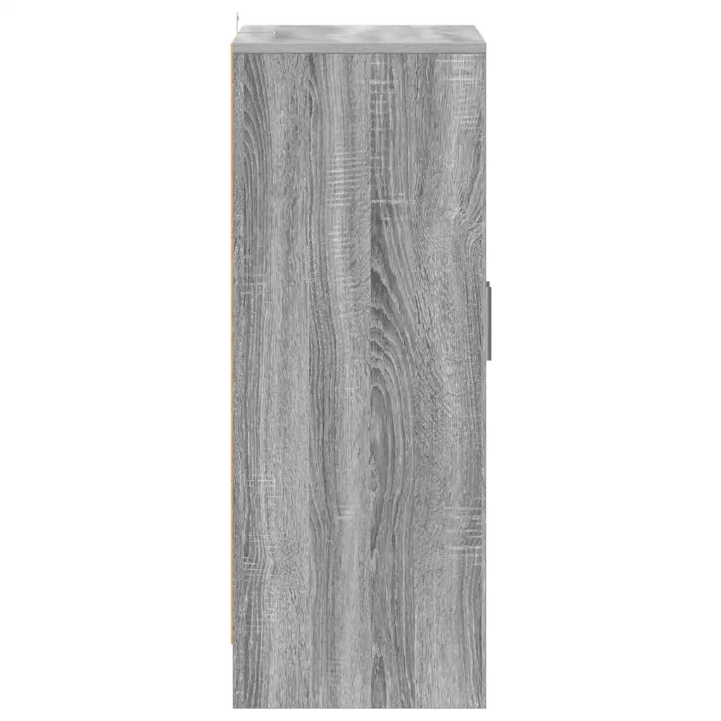 Scarpiera-Scaffale per scarpe Grigio Sonoma 60x35x92 cm in Legno Multistrato