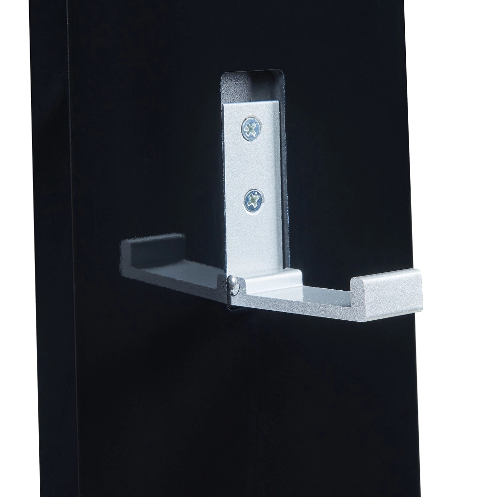 Appendiabiti da Parete Hansnes con 3 Ganci Pieghevoli 165 x 15 x 2,5 cm - Nero [en.casa]
