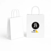 Sacchi di carta 25 pezzi - Borse da portare - Borse di carta - Peso 115 g/m² - Ideali per regali - Realizzati in Spagna - Borse da portare