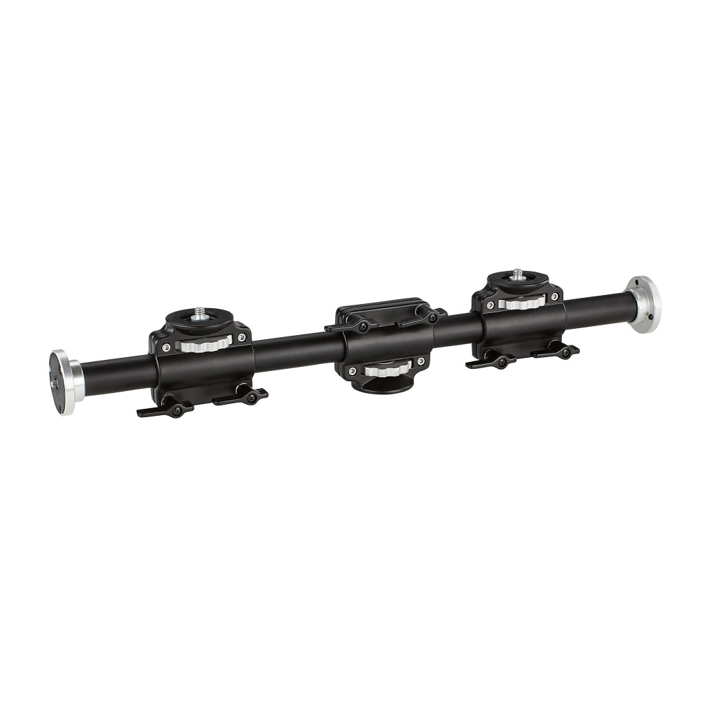 WT-628 Braccio di prolunga per treppiede 60 cm, slitta fotocamere, max 4 accessori, per stativi fotografici con filettature 2x 3/8'' e 2x 1/4''