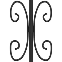 Cancello per recinzione Kampen con punta a lancia Nero 394,5x78 cm in acciaio 151099