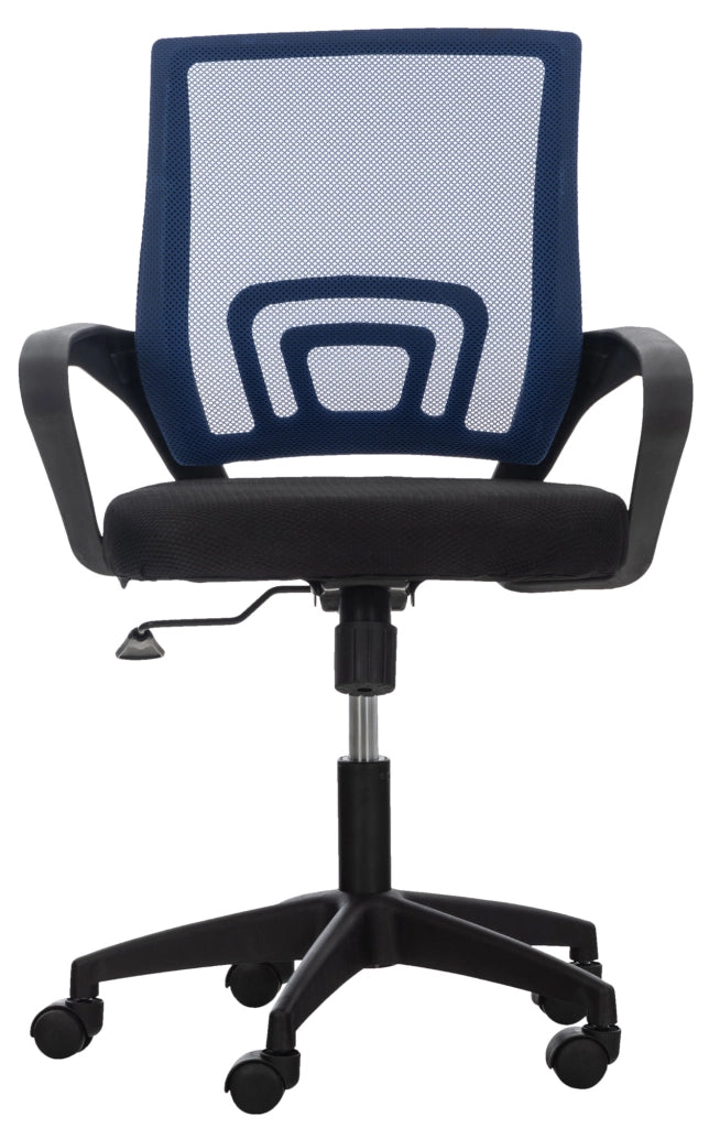 Sedia da ufficio Auburn con ruote blu
