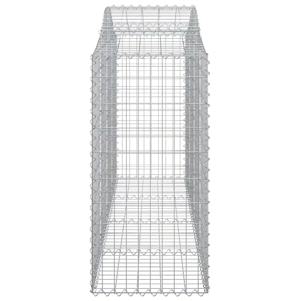 Cesti Gabbioni ad Arco 10 pz 200x50x120/140 cm Ferro Zincato