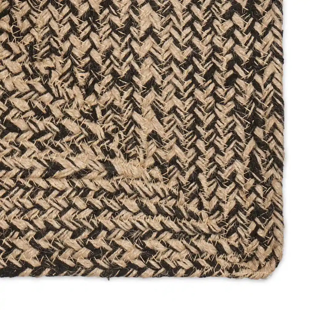 Tappeti per area Rettangolare Naturale e Nero 60 x 250 cm Juta 42010489