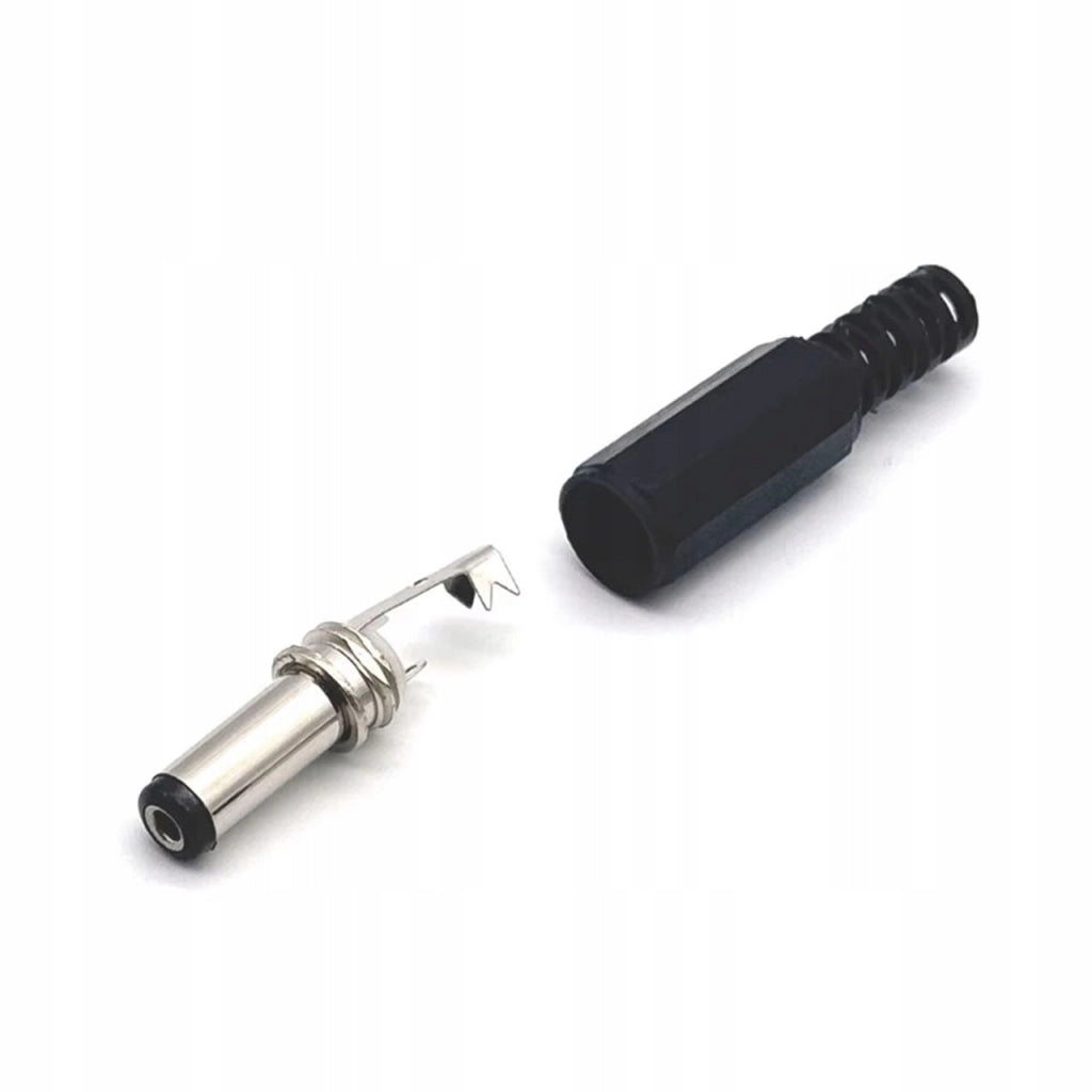 Connettore Femmina DC 5,5/2,1 mm – Montaggio a Saldatura su Cavo | Compatibile con Dispositivi Elettronici