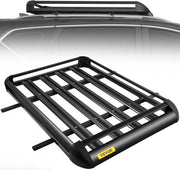 Dakmando universale 64x40 pollici, imperiale in alluminio, bagagliaio per auto-top con stanghe XL-B per SUV con tetto panoramico (63"X 40" imperiale)