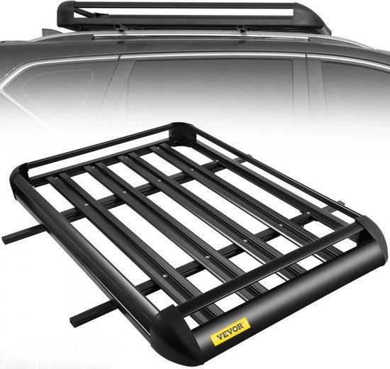 Dakmando universale 64x40 pollici, imperiale in alluminio, bagagliaio per auto-top con stanghe XL-B per SUV con tetto panoramico (63"X 40" imperiale)