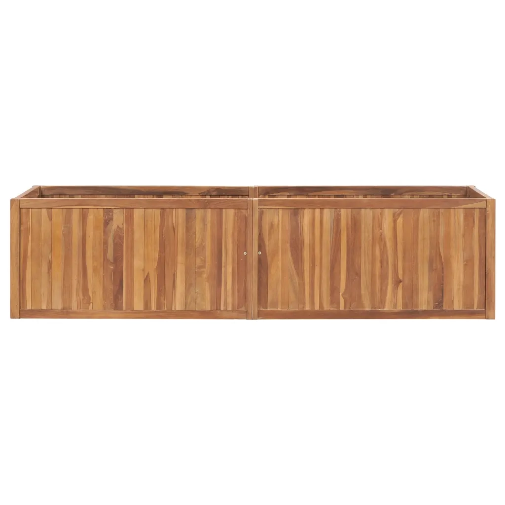 Letto Rialzato 200x50x50 cm in Legno Massello di Teak 48975