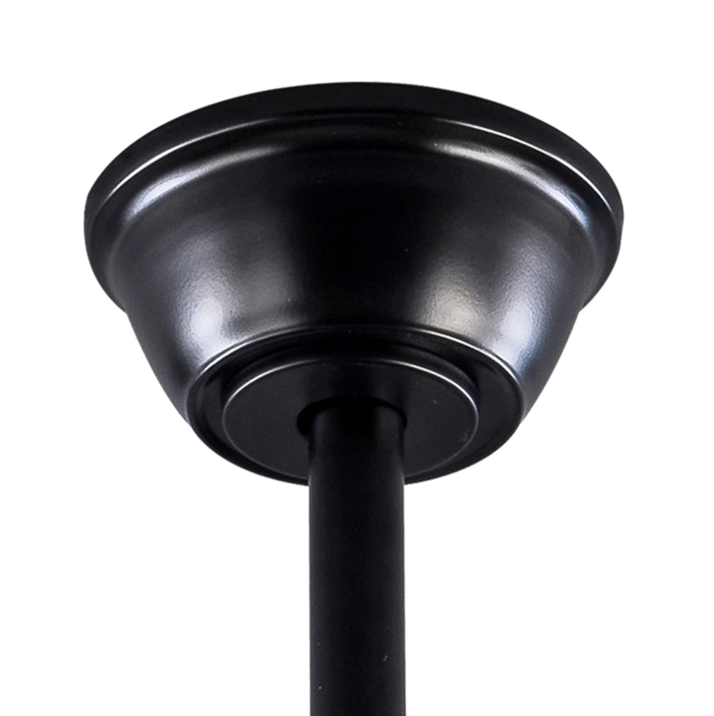 Ventilatore da soffitto ULEVR 42 pollici con luce LED dimmerabile 3CCT, motore DC e telecomando, nero e noce scuro