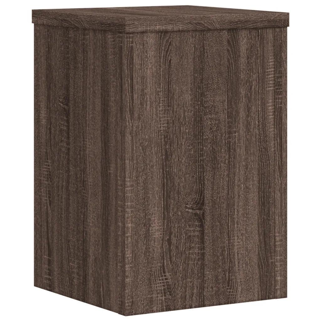 vidaXL Supporti per Piante 2 pz Marrone 20x20x30 cm Legno Multistrato