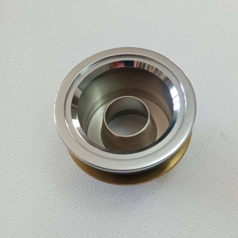Piletta sifoide da 11/4 x 74mm in ottone cromato lucido per piatto doccia