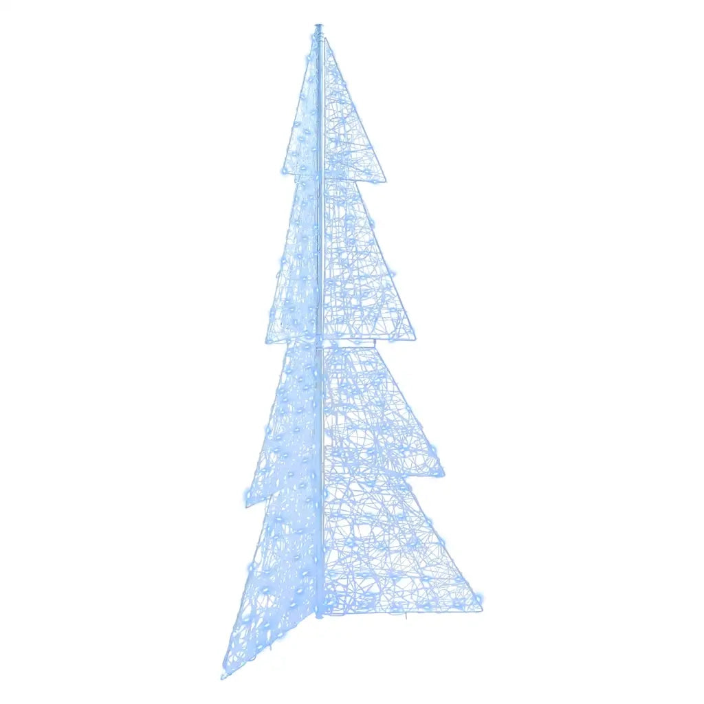 Albero di Natale con 240 LED Bianco Freddo 180 cm Acrilico 42019211